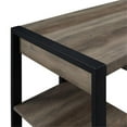 thumbnail image 4 of Pemberly Row 60" Wood and Steel Metal Gray Wash Computer Desk, 4 of 7