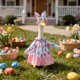 thumbnail image 4 of Decoraciones de Pascua, adornos de Pascua, regalos de Pascua, trajes de ganso de Pascua, estatua de ganso, vestido de Pascua, trajes de ganso de patio, conjunto de sombrero para estatua de 23 pulgadas, 4 of 9