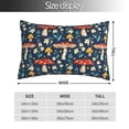 thumbnail image 2 of Fotbe Colorful Mushrooms Funda de Almohada Decorativa Estilo Occidental, Lujo en Algodón, Fundas para Almohadas King, Cojín Estampado para Decoración del Hogar-16"x24", 2 of 6