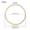 thumbnail image 2 of Unique Bargains Cercle Rond en Bambou de 6 Pieds pour Broderie, Lot de 3, 2 of 5