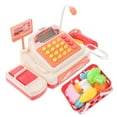 thumbnail image 3 of LOVEVER 1pc Supermarket Cash Register Toy Kid‘s Multipurpose Toy (Pink Without Battery), 3 of 7