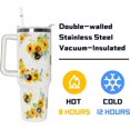 thumbnail image 3 of 40 oz Bee Stainless Steel Tumbler with Handle Straw & Lid Bee Lover Cute Bee Tumbler Cup Travel Coffee Mug Bee Gifts for Women Girl, 3 of 4