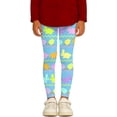 thumbnail image 2 of Girl's Pants Easter Print Leggings Athletic Casual Stretch Toddlers Kids Trousers, 2 of 5