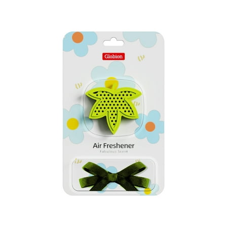 Globion Car Air Freshener Sandalwood Hanging Freshener,Maple shaped - LightGreen