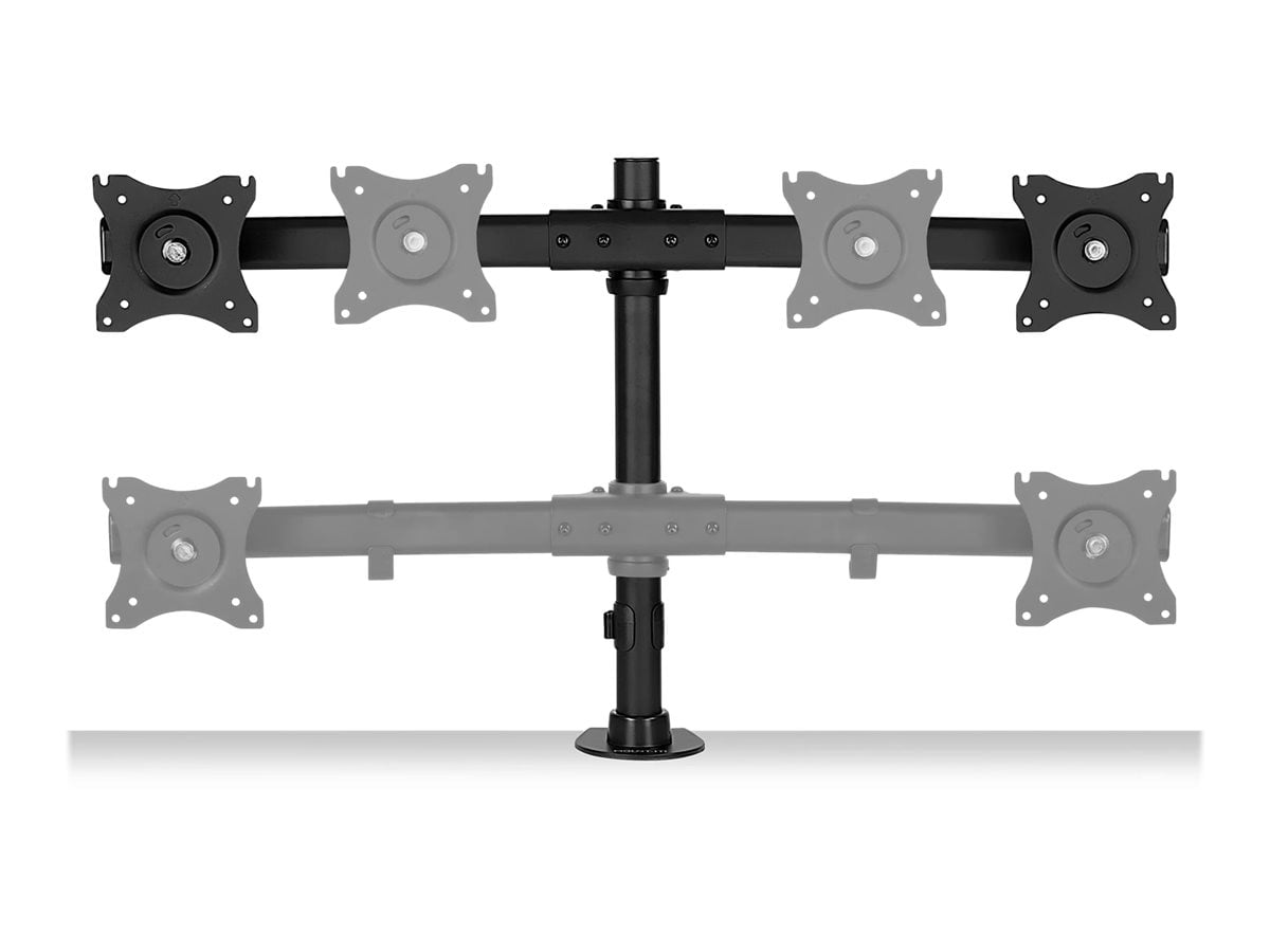 Mount-It! Dual Monitor Desk Mount | Fits 17-27 Inch Screens | Height Adjustable