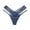 Dark Blue, variant on Women's Ice Silk Low-Rise G-String, Sheer Lace T-Back Underwear, Breathable Hollow Out Design, Comfortable Thong Panty, Invisible No Show Technology ,Wine