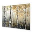 thumbnail image 2 of Designart "Dense Birch Tree Forest III" Tree Metal Art Living Room, 2 of 5