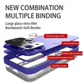 thumbnail image 3 of For iPhone 15 Large Glass Window PC Phone Case with Integrated Lens Film, 3 of 5