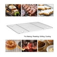 thumbnail image 6 of Stainless Steel Baking Sheet with Rack Set, 15.7" x 11.8" Cookie Sheet Broiling Pan for Oven, Rimmed Metal Tray with Wire Rack for Cooking/Baking/Cooling/Bacon, Non-toxic & Dishwasher Safe, 2PCS, 6 of 8