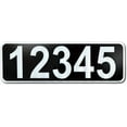 thumbnail image 2 of Curb-N-Sign Reflective 911 Address Sign for Mailbox, Single/Double Sided, Solid Aluminum, Custom and Pre-Drilled signs Horizontal/Vertical, 5 Year Warranty (Single Sided (Horizontal, Black), 2 of 9