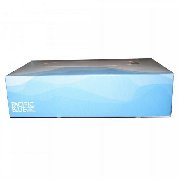 Pacific Blue Select Facial Tissue, 7-15/16 x 4-3/4 x 2 Inch, White, 3000 Count