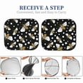thumbnail image 6 of Bingfone Honey Bees At Night Print 2-Piece Sun Shade Front Windshield - Foldable Car Front Window Sunshades For Most Sedans Suv Truck - Medium, 6 of 7