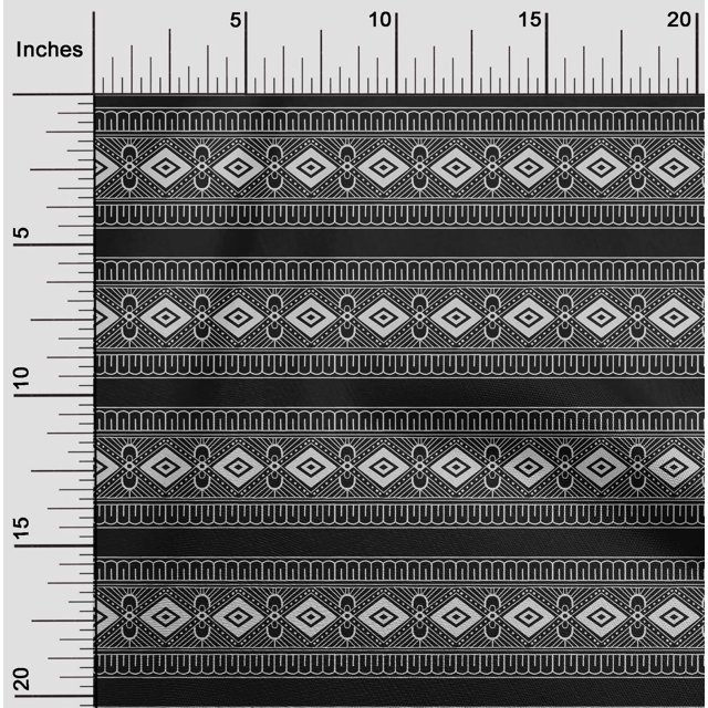 oneOone Tissu Flex en Coton Tissu à Imprimé Géométrique en Blocs BTY 40 Pouces de Large