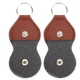 thumbnail image 4 of Guitar Picks Cas, Support de Choix de Guitare Polyvalent Portable Snap Buckle Conception 2pcs pour les Pics de Guitare pour les Pièces de Monnaie Noir, Brun, 4 of 8