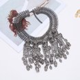 thumbnail image 3 of Qarigey Collar clavícula borla grande calavera esqueleto Collar cadenas cortas joyería calavera cadenas accesorio de moda Ropa, zapatos y accesorios Miscelánea Negro Qarigey AP014931-02, 3 of 6