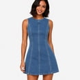 thumbnail image 3 of HIOK Women's Sleeveless Denim Tank Dress Slim Fit A Line Summer Casual Mini Dress Stretchy Basic Dress for Daily Wear Party Vacatio, 3 of 7