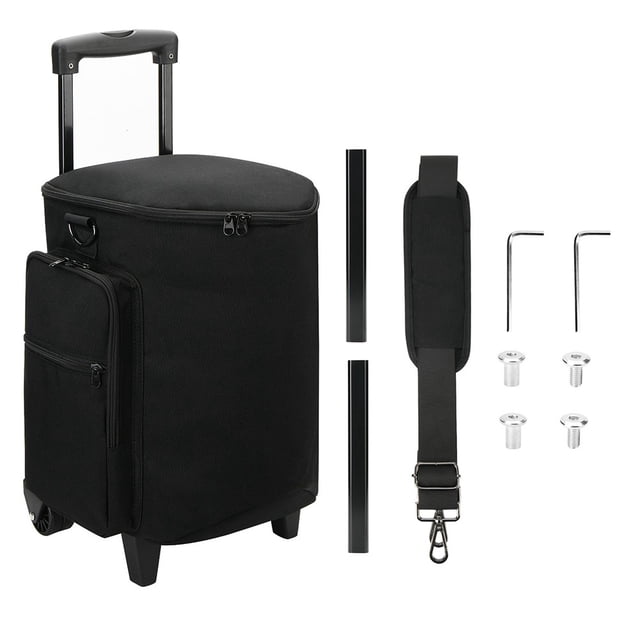 Speaker Storage Bag Portable Nylon Cloth Pulley Rod Protective Cover For Bose S1 Pro/ For S1 Pro+ Rolling Speakers Accessories