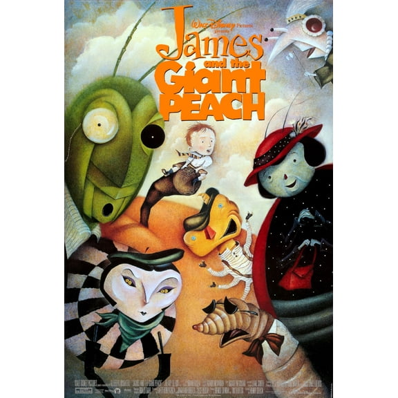 James And The Giant Peach Poster 24x36 24Inx36In Multi-Color Square Adults Best Posters