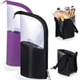 thumbnail image 1 of Bolsa de almacenamiento de brochas de maquillaje negro + morado Adepaton HMHZ110-3, 1 of 7