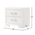 thumbnail image 6 of Cream White Nightstand - Clean Lines Design - Bedroom Furniture - Add Visual Appeal, 6 of 6