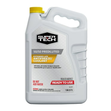 Super Tech 50/50 Prediluted Antifreeze/Coolant, 1 Gallon (3.78 Liters) for All Vehicles