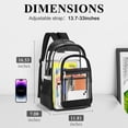 thumbnail image 2 of Mochila KIMNERPU con correas reforzadas transparentes de PVC transparente, 2 of 7