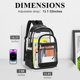 thumbnail image 2 of Mochila KIMNERPU con correas reforzadas transparentes de PVC transparente, 2 of 7