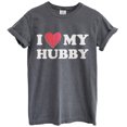 thumbnail image 1 of I Heart My Hubby T-Shirt for Women, Funny Graphic Tee Short Sleeve Summer Tops, 1 of 5