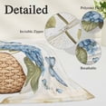 thumbnail image 6 of Blue Hydrangea Body Pillow Cover, Pillowcase Protectors with Zipper, Breathable Decorative Throw Pillow Case Cover, Spring Vintage Botanical Butterfly Pillow Shams for Couch Sofa 24x36Inch, 6 of 8