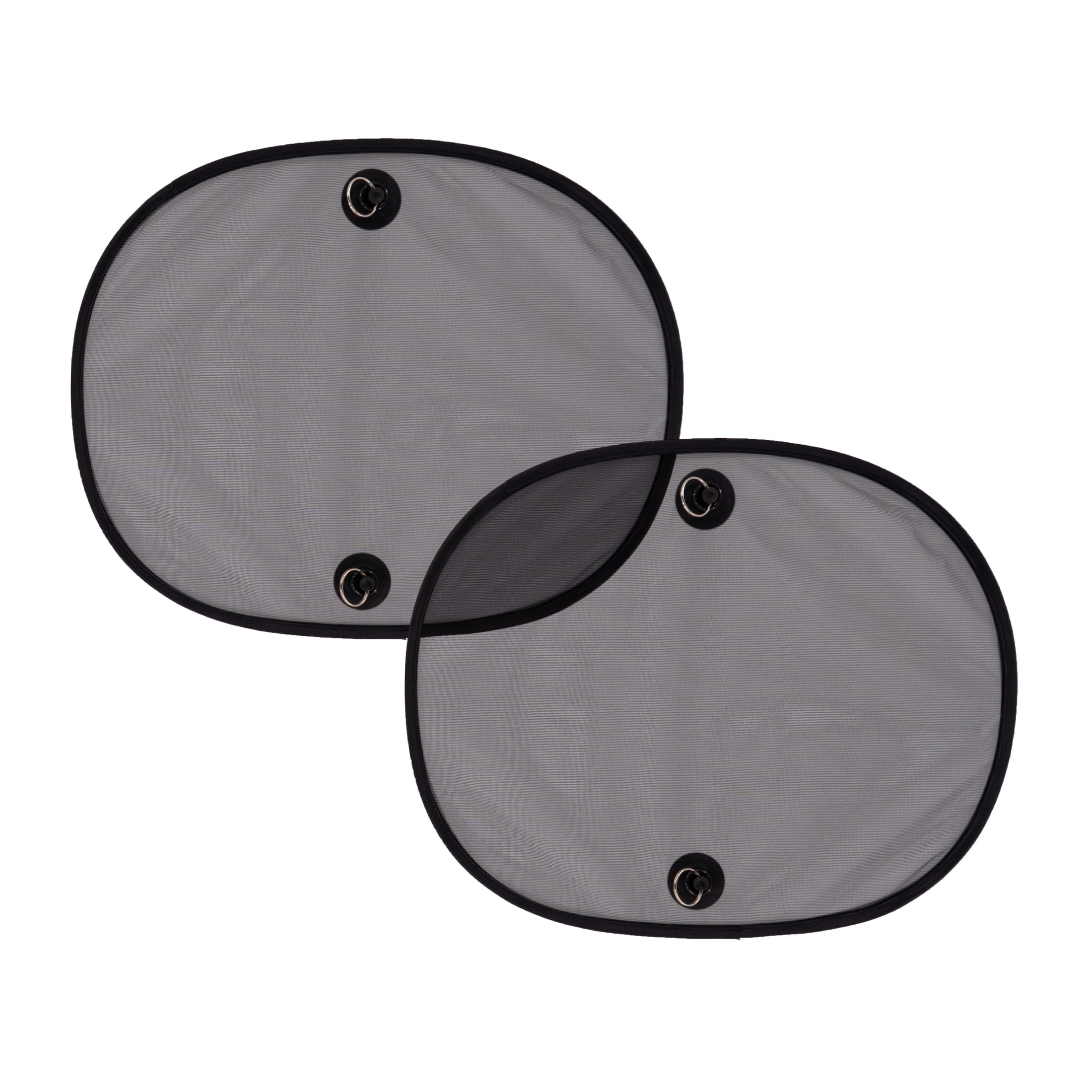 (2 pack) Auto Drive Universal Fit Suction Cup Mesh Side Window Twist Sunshade 2 Counts , 18" x 14"