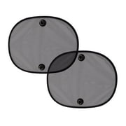 Auto Drive Universal Fit Suction Cup Mesh Side Window Twist Sunshade 2 Counts , 18" x 14"