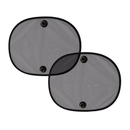 Auto Drive Universal Fit Suction Cup Mesh Side Window Twist Sunshade 2 Counts , 18" x 14"