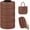 Brown, variant on Red Cotton Yarn for Crocheting Flat 2.5mm Macrame Cord 164 Yards Soft Braided Bags, Baskets, Hats, Wall Hangings, DIY Crafts x yards