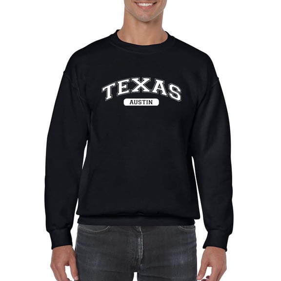 Austin Texas. Men Sweatshirt, Male 5X-Large