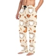 thumbnail image 2 of FORMRS Mens Pajama Pants with Pockets Sleepwear Lounge Bottoms Sizes S-2XL, Fall Mug Pattern, 2 of 7