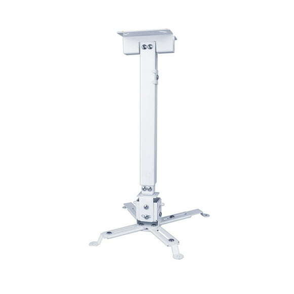 axGear WHITE Steel Projector Ceiling Mount Bracket LCD DLP Extendable Adjustable 44lbs