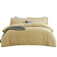 thumbnail image 4 of LammaLoe Twin Duvet Cover set, Luxury Microfiber 2 Piece Bedding Sets with Pillow Sham, Camel, 4 of 11