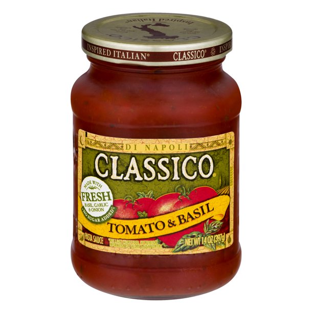 (12 Pack) Classico Tomato & Basil Pasta Sauce 14 Oz (Pack of 12