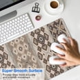 thumbnail image 4 of Long Mouse Pads for Desk,Brown Geometric Diamond Heart Pattern Desk Mats on Top Of Desks, Desk Mouse Pad Extra Large with 3mm Non-Slip Base and Stitched Edge for Gaming,Office,Work,Home 31.5"x15.7", 4 of 6