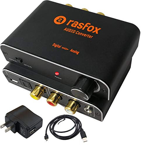 192khz Dac Converter Rasfox Digital To Analog Converter Volume Control Digital Optical Coaxial Toslink To Analog