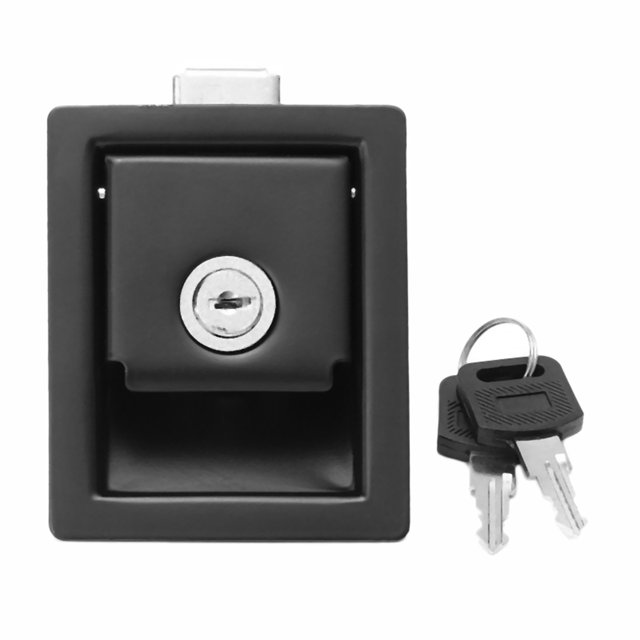 6X Verrou de Porte d'Entrée de Voiture Rv Poignée Bouton de Verrouillage de Panneau de Porte de Remorque