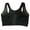 Black, variant on Women's Full Coverage Front Closure Wire Free Back Support Posture Corrector Lift Up Bra