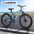 thumbnail image 3 of Ambifirner Mountain Bike Fat Tire 24 inch Speed with High Carbon Steel Frame, Double Disc Brake and Front Suspension Anti-Slip Bikes For Mens, 3 of 10