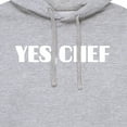 thumbnail image 3 of Instant Message - Yes Chef Diner Font - Men's Pullover Hooded Fleece Sweatshirt, 3 of 6