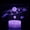B, variant on Partheme 3D LED Night Light, Anime Night Light Table Lamp USB Powered 7 Colors LED Lights with Touch Switch Gifts Bedroom Decoration, B