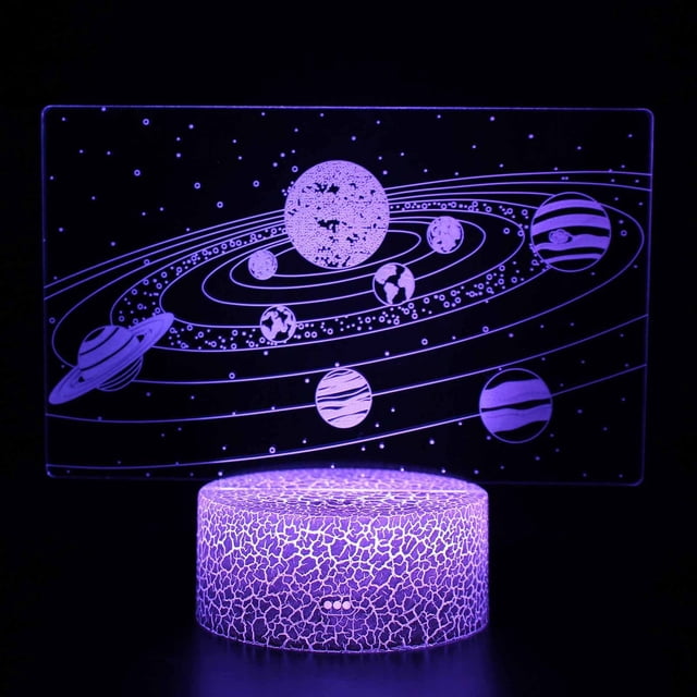 Vaidha Galaxy Series Night Light LED Colorful 7-Color Desk Lamp Bedroom Home Decor Gift