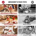 thumbnail image 3 of Juego de 9 juguetes navideños para perros MRSOHRET con bolsa de regalo para perros pequeños, 3 of 6