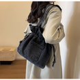 thumbnail image 6 of CHCNHAC Women's Denim Shoulder Bag Fashion Casual Everyday Crossbody Bag for Students and Office Workers Lightweight Durable Black Single Shoulder Handbag, 6 of 6