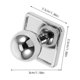 thumbnail image 2 of IDEANATEGRATE Manija Decorativa De Metal Plateada Con Superficie Lisa Para Cajones Y Puertas De Muebles, 2 of 8