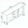 thumbnail image 2 of Manhattan Comfort Beekman 4 Shelves Engineered Wood Sideboard in White, 2 of 5